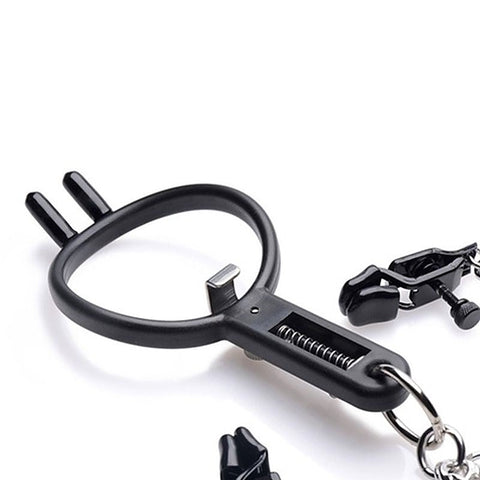 Degraded Mouth Spreader with Nipple Clamps by BDStyle