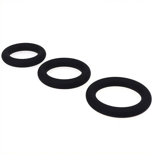 Silicone Stretchy Cock Ring Set by BDStyle