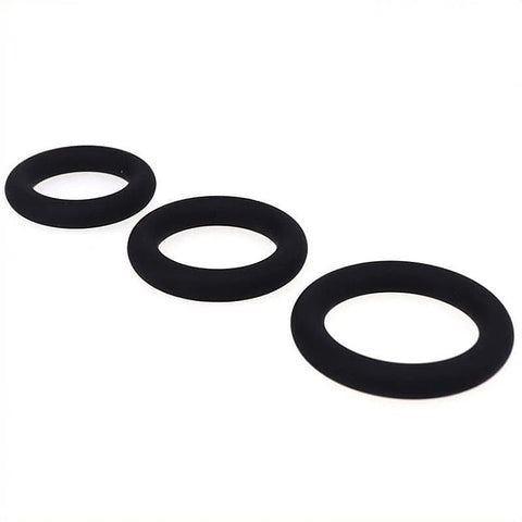 Silicone Stretchy Cock Ring Set by BDStyle