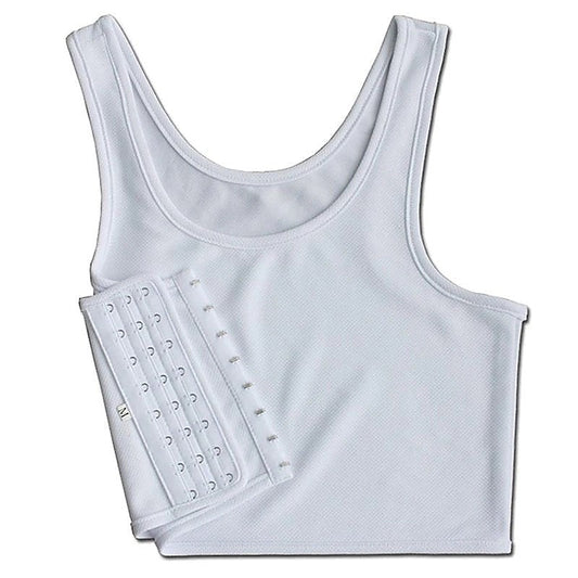 Crop Top Chest Binder White by BDStyle
