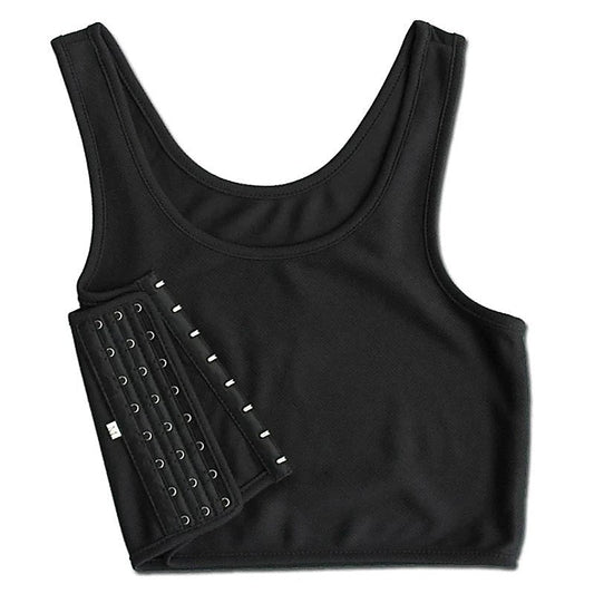 Crop Top Chest Binder Black by BDStyle