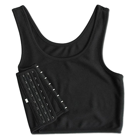 Crop Top Chest Binder Black by BDStyle