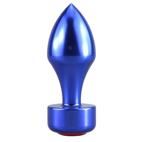 Aluminium Butt Plug with Red Diamonte by BDStyle