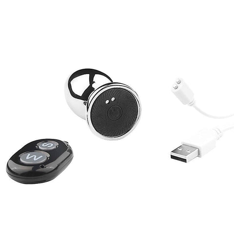 Remote Vibrating Stainless Steel Butt Plug by BDStyle