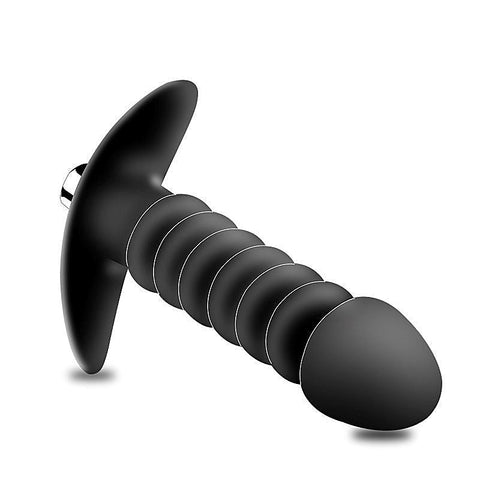 Vibrating Ribbed Butt Plug by BDStyle