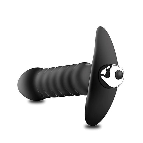 Vibrating Ribbed Butt Plug by BDStyle