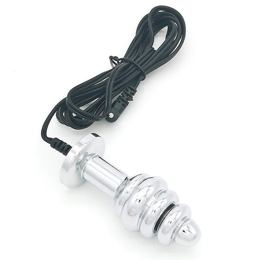 Bipolar Metal Electric Shock Butt Plug by BDStyle