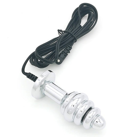 Bipolar Metal Electric Shock Butt Plug by BDStyle