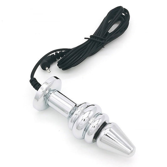 Bipolar Metal Electric Shock Butt Plug by BDStyle