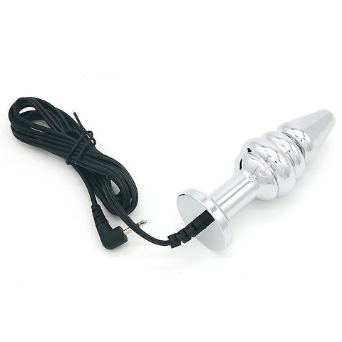 Bipolar Metal Electric Shock Butt Plug by BDStyle