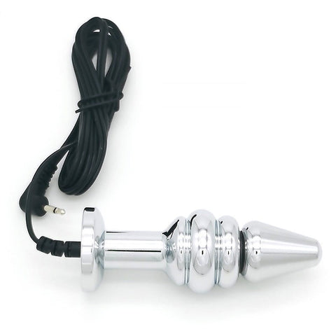 Bipolar Metal Electric Shock Butt Plug by BDStyle