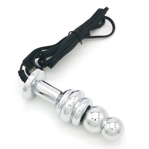 Bipolar Metal Electric Shock Butt Plug - C by BDStyle