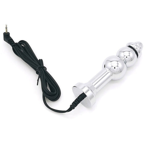Bipolar Metal Electric Shock Butt Plug by BDStyle