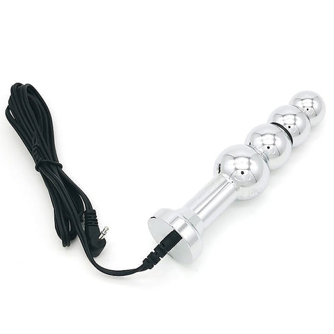 Bipolar Metal Electric Shock Butt Plug by BDStyle