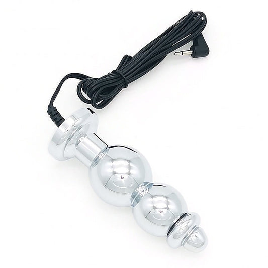 Bipolar Metal Electric Shock Butt Plug by BDStyle