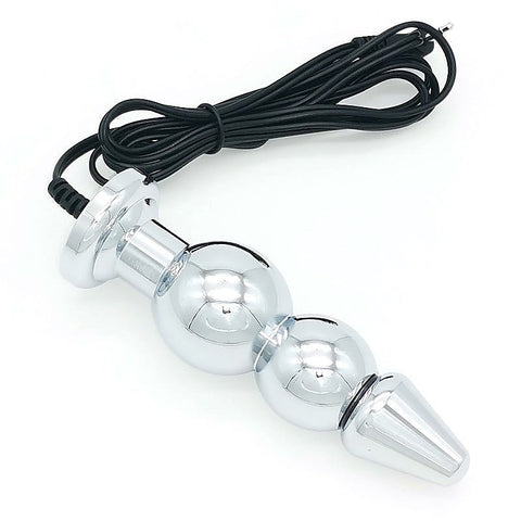 Bipolar Metal Electric Shock Butt Plug by BDStyle