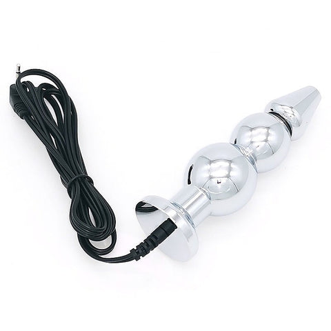 Bipolar Metal Electric Shock Butt Plug by BDStyle