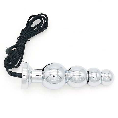 Bipolar Metal Electric Shock Butt Plug by BDStyle