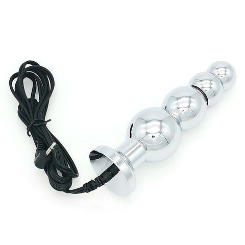 Bipolar Metal Electric Shock Butt Plug by BDStyle