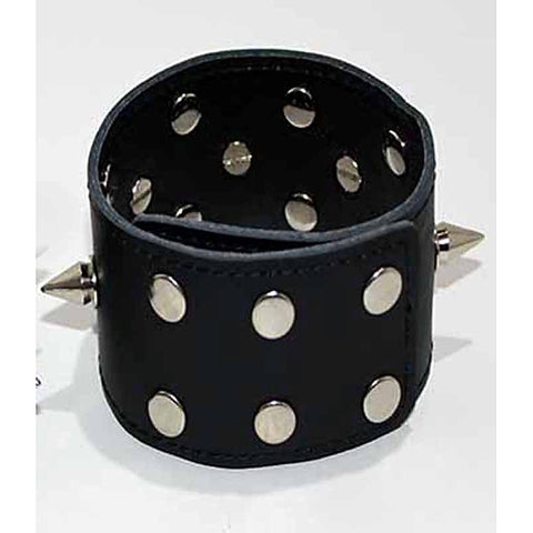 Spiked Leather Ankle Cuffs With Studs by BDStyle