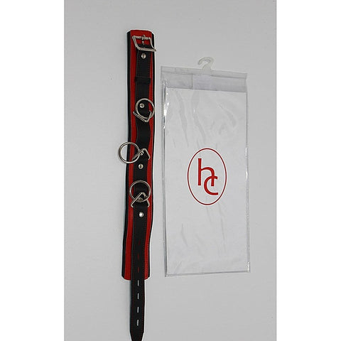 Red and Black Collar with O-Rings by BDStyle