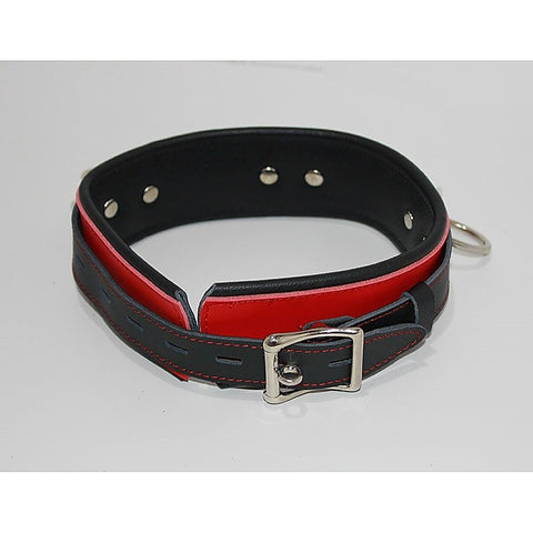 Red and Black Collar with O-Rings by BDStyle