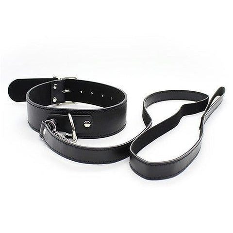 Fur Lined Collar with Leash by BDStyle