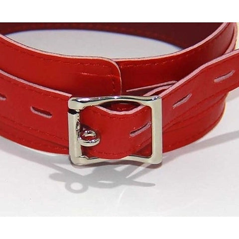 Collar Adjustable Red Thin PVC by BDStyle