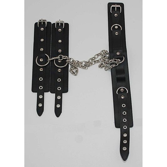 Neck & Wrist Restraints on Connecting Chain by BDStyle