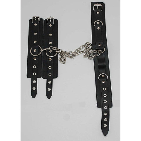 Neck & Wrist Restraints on Connecting Chain by BDStyle