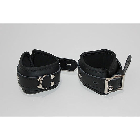 Leather Bondage Wrist/Ankle Restraints by BDStyle