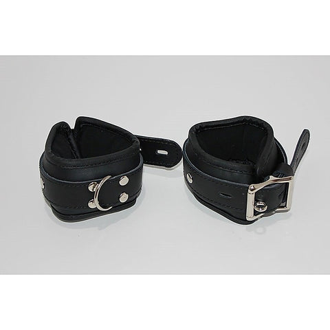 Leather Bondage Wrist/Ankle Restraints by BDStyle