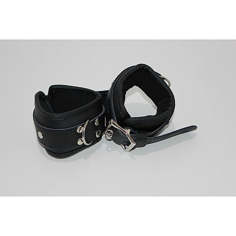 Leather Bondage Wrist/Ankle Restraints by BDStyle