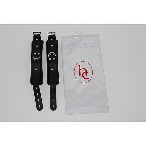 Leather Bondage Wrist/Ankle Restraints by BDStyle