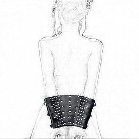 Buckle Up Leather Wrist Cuffs by BDStyle