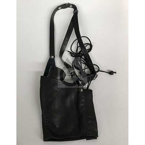 Leather Neck Corset Harness with Stuffer Gag by BDStyle
