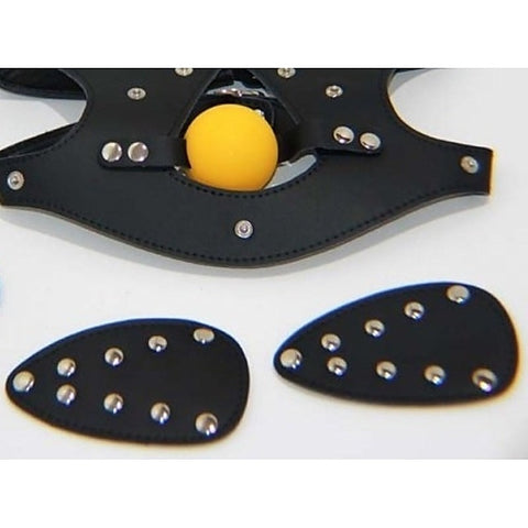 Bondage Mask with Blindfold and Ball Gag by BDStyle