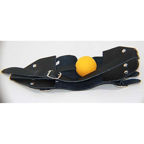 Leather Muzzle with Ball Gag by BDStyle