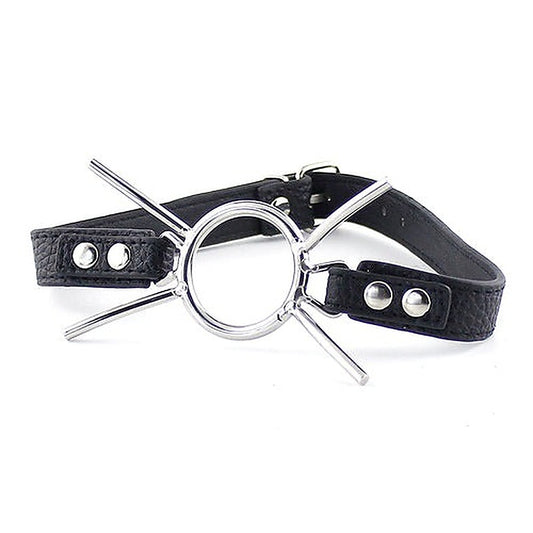Grained Leather Spider Mouth Gag by BDStyle