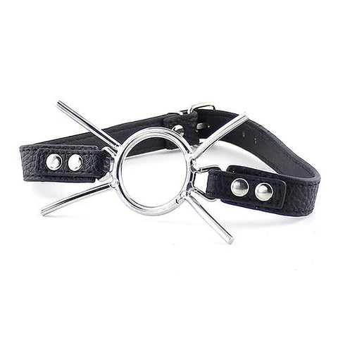 Grained Leather Spider Mouth Gag by BDStyle