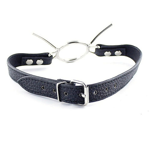 Grained Leather Spider Mouth Gag by BDStyle