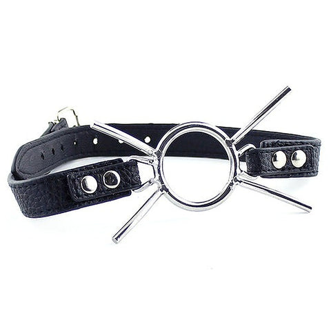 Grained Leather Spider Mouth Gag by BDStyle