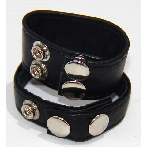 Double Trouble BDSM Strap Cock Ring with Studs by BDStyle