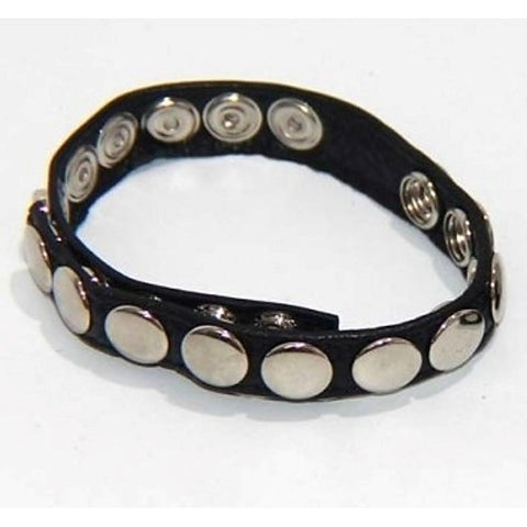 Leather Cock Rings With 10 Snap Locks by BDStyle