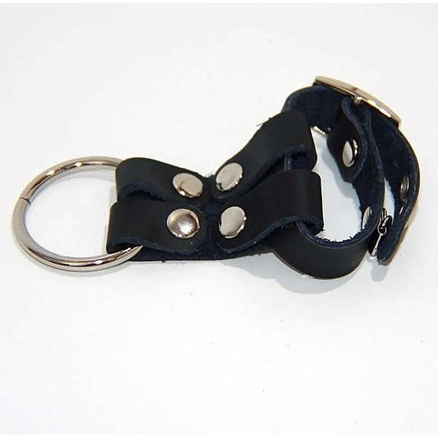 Leather and Metal Cock Ring by BDStyle