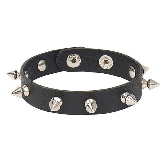 Spiked Leather Cock Ring by BDStyle