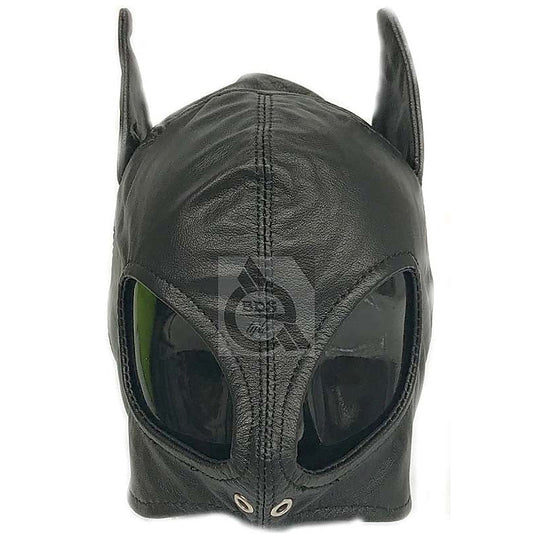 Wicked Wench Leather Feline Hood by BDStyle
