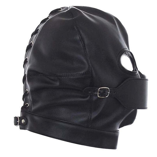 Cafe Bondage Hood Leather by Hell's Couture