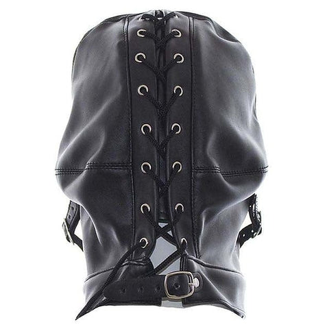 Cafe Bondage Hood Leather by Hell's Couture