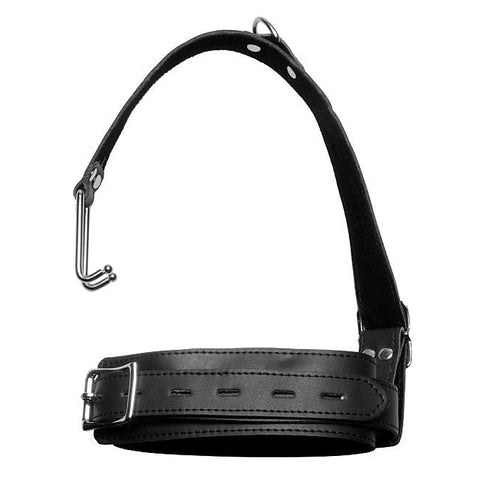 Thin Bondage Collar with Nose Hook by BDStyle